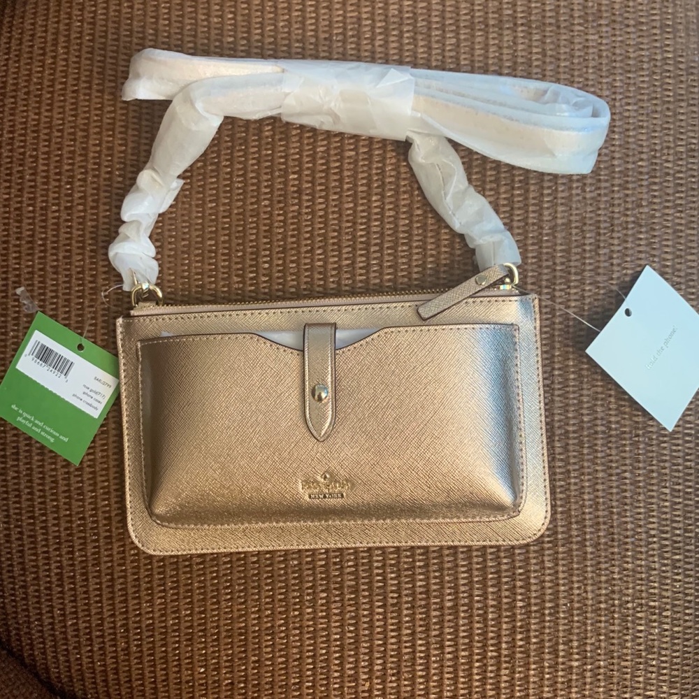 Kate Sade Rose Gold iPhone Crossbody